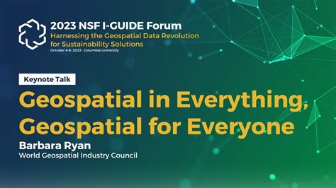 Keynote Geospatial For Everything Geospatial For Everyone By Barbara