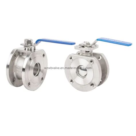 Pn16 Italy Type CF8m SS304 1PC Wafer Flanged Ball Valve With ISO