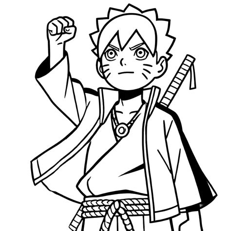 44 Coloriage Boruto Gratuit à imprimer L héritier de Naruto