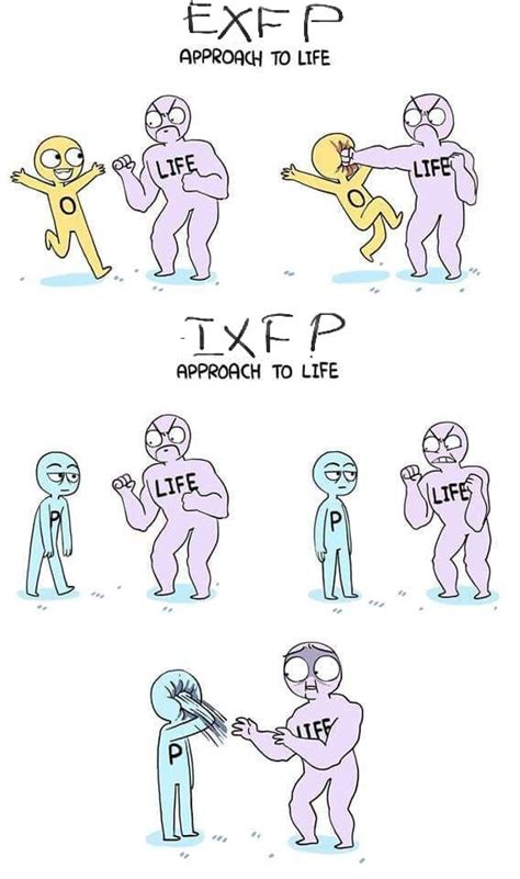 Exfp Ixfp Types And Life Mbti Memes Owlturd Comics Cute Comics