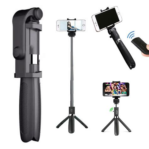 Selfie Stick Statyw Do Telefonu Tripod Z Pilotem Kijek Statyw Bluetooth