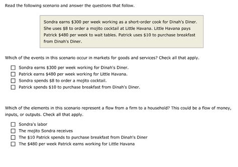 Solved Read The Following Scenario And Answer The Questions Chegg