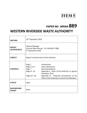 Fillable Online Wrwa Gov Western Riverside Waste Authority General