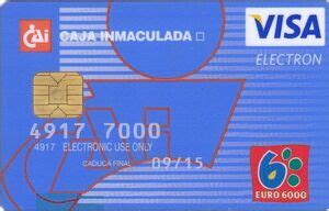 Bank Card CAI Caja Inmaculada CAI Caja De Ahorros De La Inmaculada