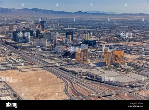 United States Nevada city of Las Vegas with Las Vegas Strip (aerial view Stock Photo - Alamy