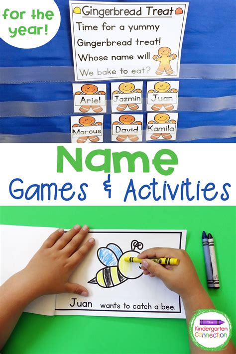 Pre K And Kindergarten Name Games And Activities