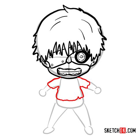 How To Draw Ken Kaneki Chibi Tokyo Ghoul Sketchok Easy Drawing Guides