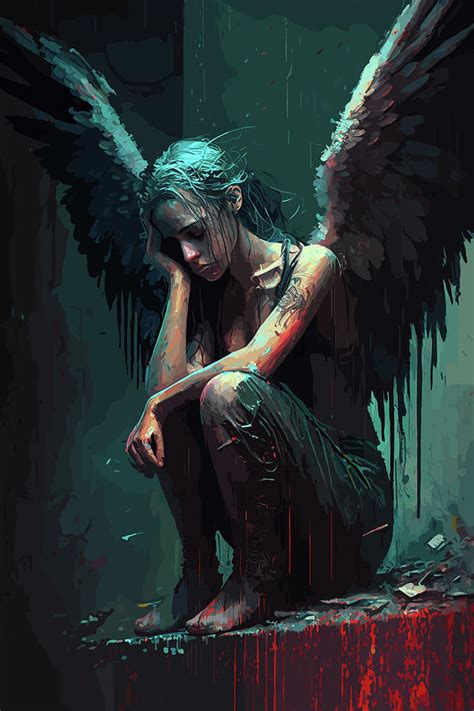 fallen angels  ukraine series  digital art  jim brey fine art