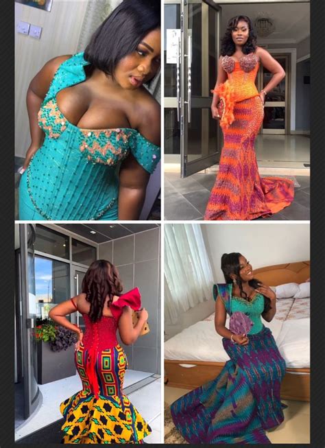 Kente Styles For Engagement Gorgeous And Stunning Wedding Dresses