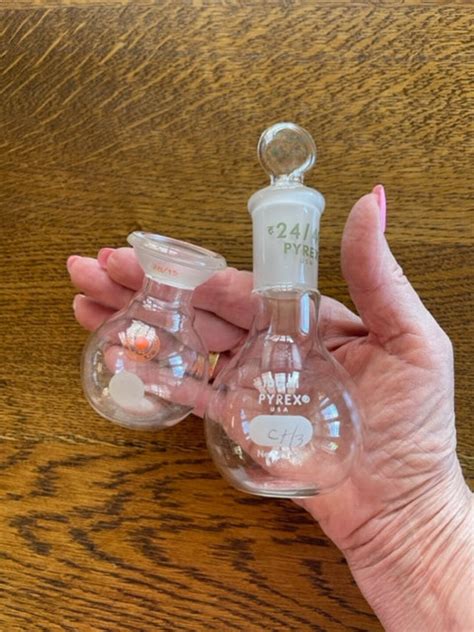 1980s Lab Glass Flasks Vintage Lab Glass Vintage Home Etsy