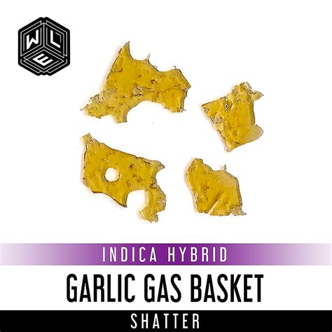 White Label Extracts: Garlic Gas Basket Shatter 1 Gram | Leafly