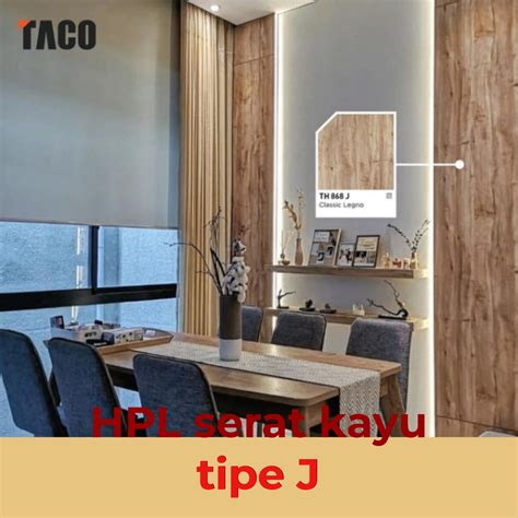 Jual TACO HPL Woodgrain Serat Kayu Kode J Shopee Indonesia