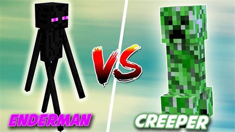 Enderman Vs Creeper Youtube