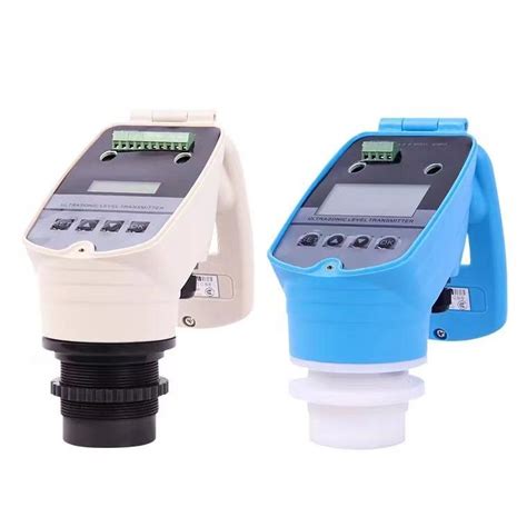 Integrated Ultrasonic Level Gauge Liquid Level Sensor 4 20ma Water Level Transmitter Alarm