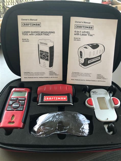 Lot 322 CRAFTSMAN 4 IN 1 LASER TRAC LAZER GUIDED MEASURING TOOL