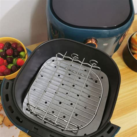 Air Fryer Accessories With Skewers Double Layer Stainless Steel