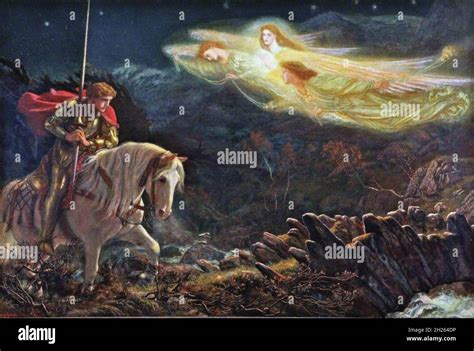 Vintage Arthurian Legend Art Stock Photo Alamy