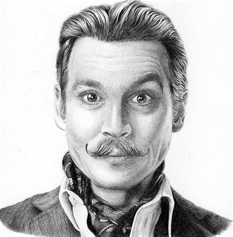 Mortdecai Johnny Depp Portrait Pencil Drawing By Patiunique On Deviantart
