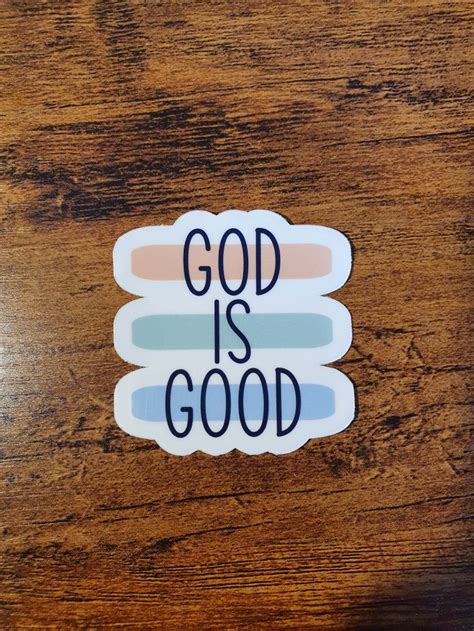 God Is Good Sticker Christian Stickers Bible Sticker Journal Stickers