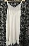 VTG Elegant Penney S Adonna White Lace Nylon Tricot Sz Slip Gown Lingerie EBay