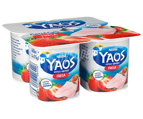 Yaos Nestlé Yogur estilo griego con fresas 4 x 115 g