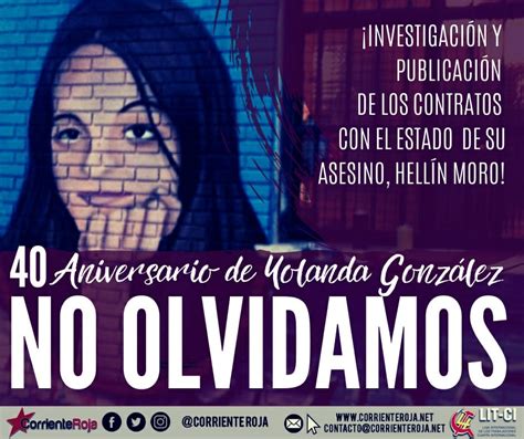 40º aniversario del asesinato de Yolanda González no te olvidamos