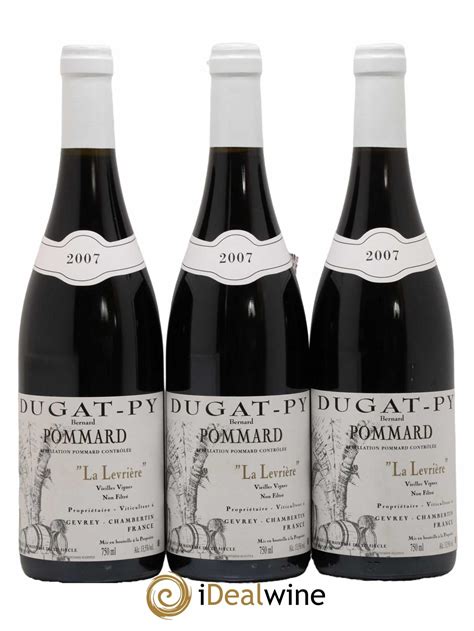 Acheter Pommard La Levrière Vieilles Vignes Dugat Py 2007 Lot 97658