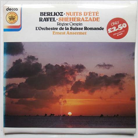 Berlioz Nuits D Ete Ravel Sheherazade By Regine Crespin L Orchestre