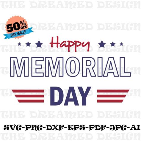 happy memorial day svg, svg files , svg files for cricut, di - Inspire ...