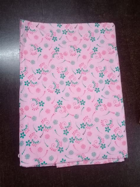 Printed Cotton Flannel Fabric Plain Solids Pink At Rs Meter In Indore