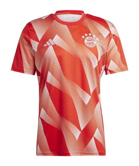 adidas FC Bayern München Prematch Shirt 2023 2024 rot