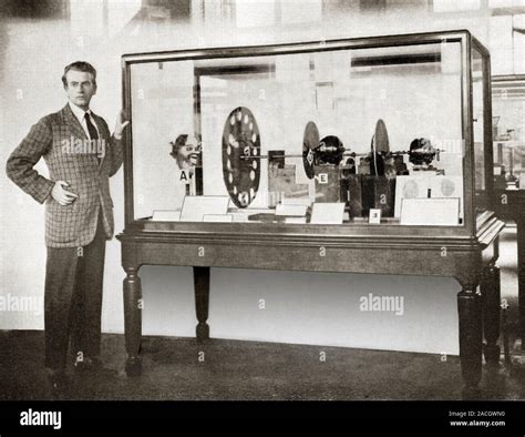 John Logie Baird Scottish Engineer And Inventor With His