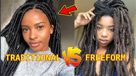 Traditional Locs Vs Freeform Locs Youtube