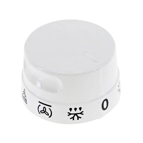 BOUTON FONCTIONS BLANC 9 0 pour Cuisinières Fours Tables de Cuisson