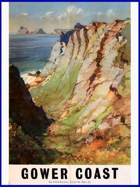 Poster Mit Retro Classic Gower Coast Poster Von Corasposters Poster