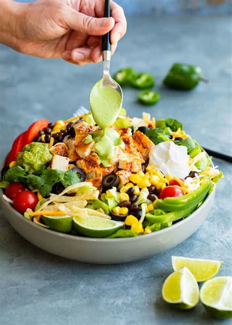 Southwest Salad With Cilantro Lime Dressing The Cozy Cook