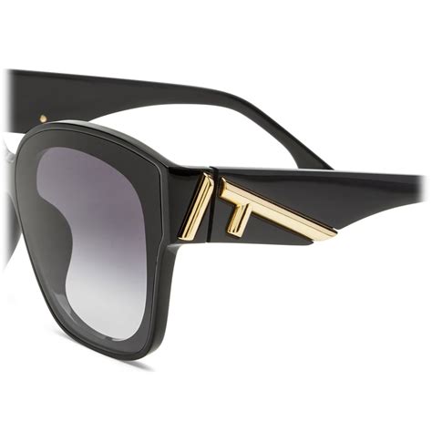 Fendi Fendi First Square Sunglasses Black Sunglasses Fendi Eyewear Avvenice