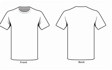 Printable T Shirt Template Front And Back