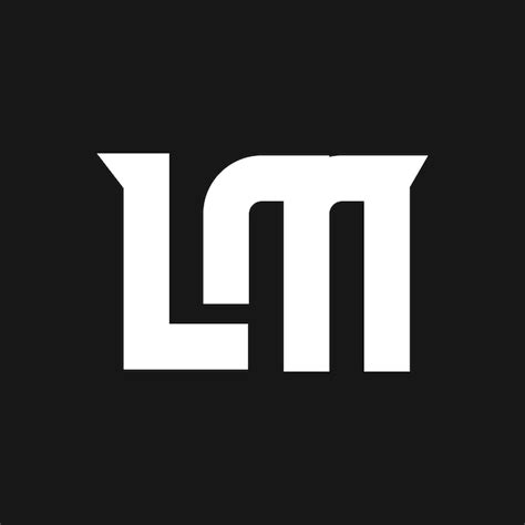 Dise O De Icono De Logotipo De Letra Inicial Lm Vector Premium