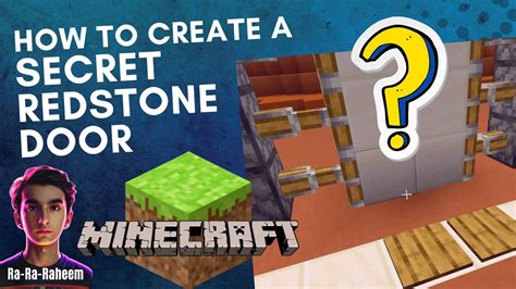 How To Build A Secret Redstone Door In Minecraft PC Tutorial YouTube