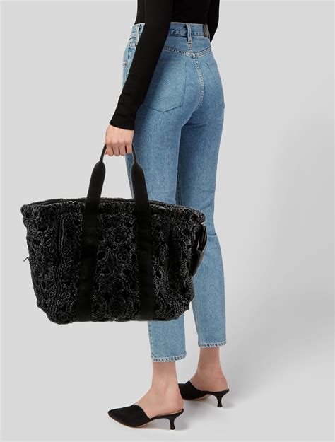 Dolce And Gabbana Raffia Shopper Tote Black Totes Handbags Dag409589