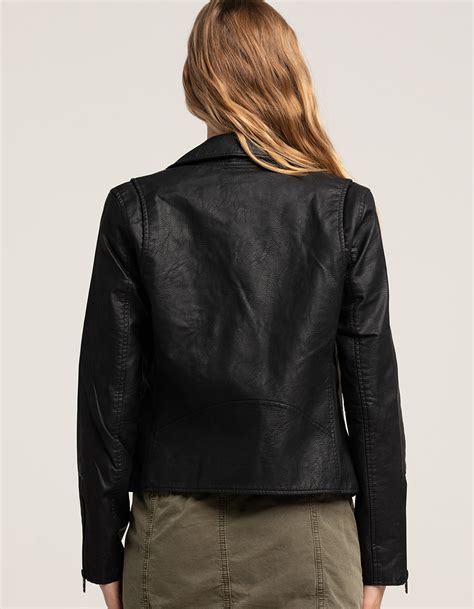 Blank Nyc Vegan Leather Moto Womens Jacket Black Tillys