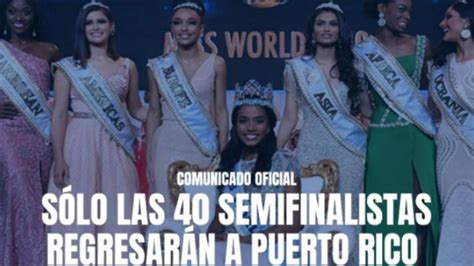 Miss Mundo 2021 Se Reactivará En Marzo Con 40 Semifinalistas Panamá