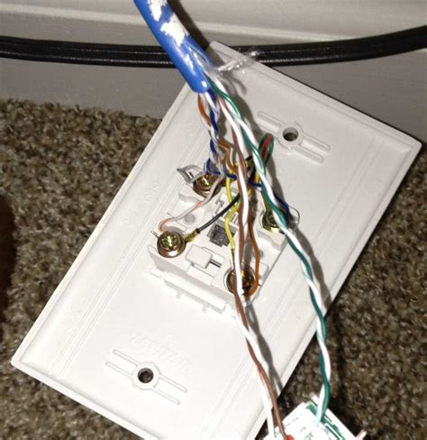 Wiring Diagram Cat 5e Wall Jack Connection