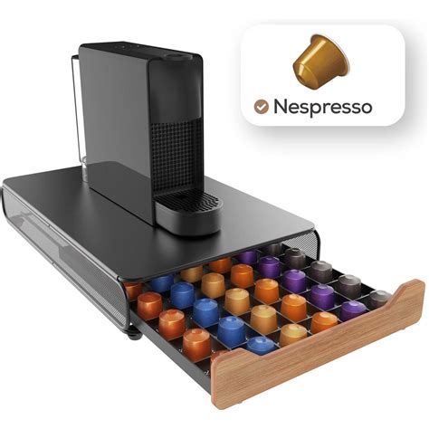 KitchenLove Capsulehouder Nespresso Cuphouder Met Lade Voor