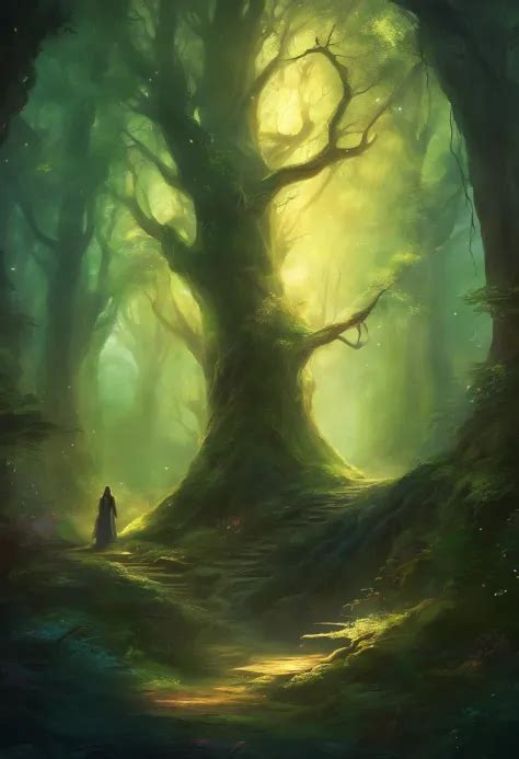 dnd forest map created seaart al  al art generator