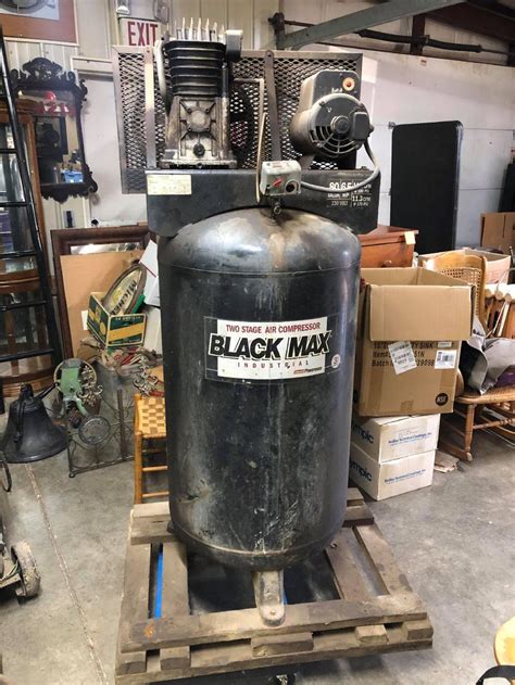 Lot - 80 Gallon, 65 HP Black Max Air Compressor