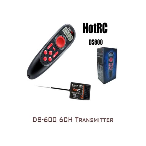 HOTRC DS 600 DS600 CH 2 4 GHz FHSS Transmisor De Sistema De Radio Mando