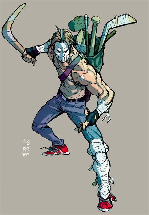 Casey Jones Color By Fpeniche On Deviantart