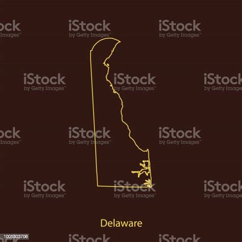 Ilustración De Mapa De Delaware Y Más Vectores Libres De Derechos De América Del Norte América